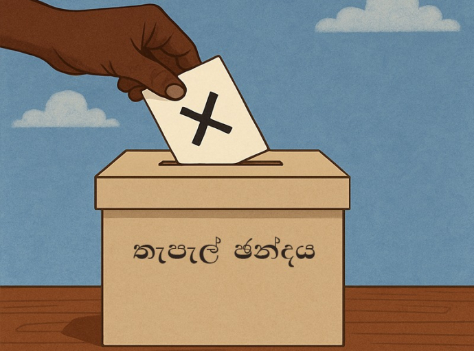 තැපැල් ඡන්දය සලකුණු කිරීම අද තුන්වෙනි දිනටත් 